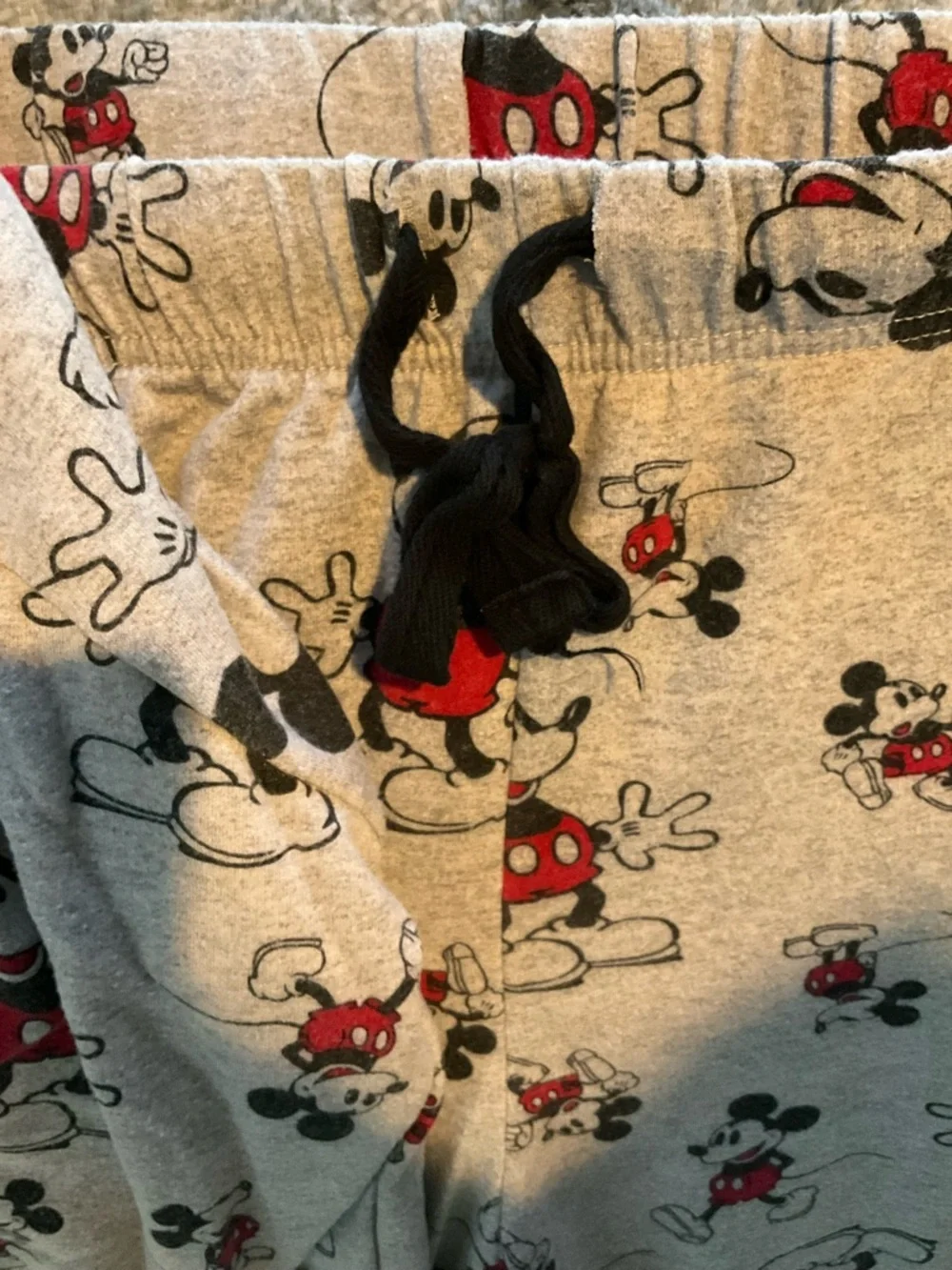 Disney Gray Mickey Mouse Print Pajama Set - Picture 6 of 9